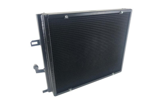 CSF BMW B58/B48 Front Mount Triple-Pass Heat Exchanger w/Rock Guard - Black - Torque Motorsport