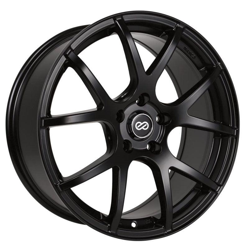 Enkei M52 17x7.5 38mm Offset 5x108 Bolt Pattern 72.6mm Bore Dia Matte Black Wheel - Torque Motorsport