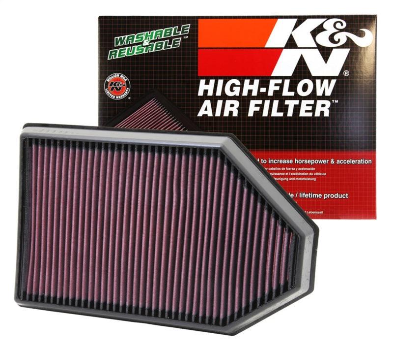 K&N Replacement Air Filter for 11 Chrysler 300/300C / Challenger 3.6L/5.7L/6.4L / Charger 3.6L/5.7L - Torque Motorsport