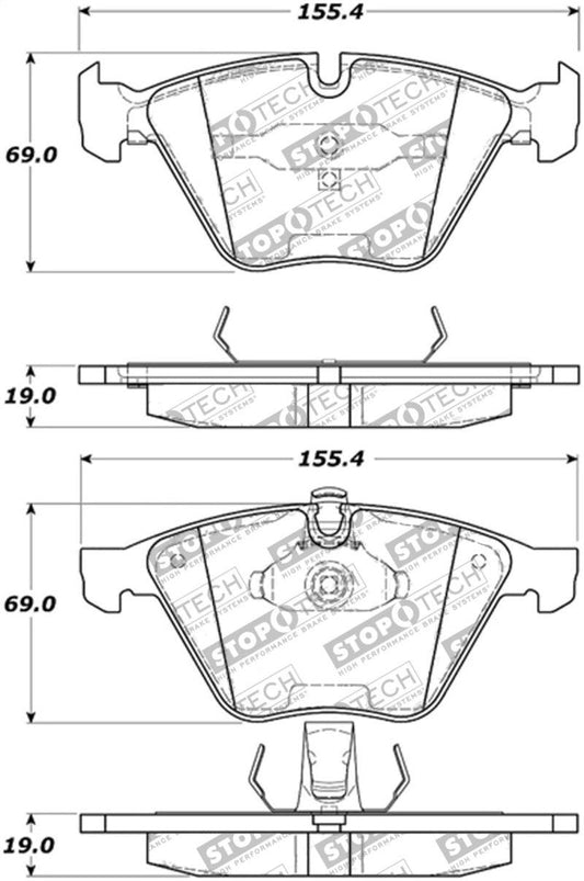 StopTech Performance 07-09 BMW E90/E92/E93 335i Coupe/Sedan Front Brake Pads D918 - Torque Motorsport