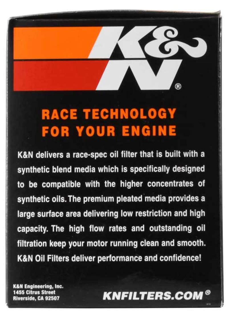 K&N Can/AM Spyder RT 998/ Buell 1125R -2.2219in OD x 0.969in ID x 3.813in H Oil Filter - Torque Motorsport