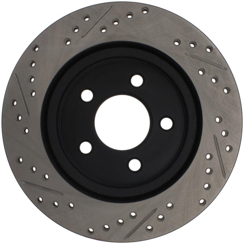 StopTech 05-10 Ford Mustang Slotted & Drilled Left Rear Rotor - Torque Motorsport