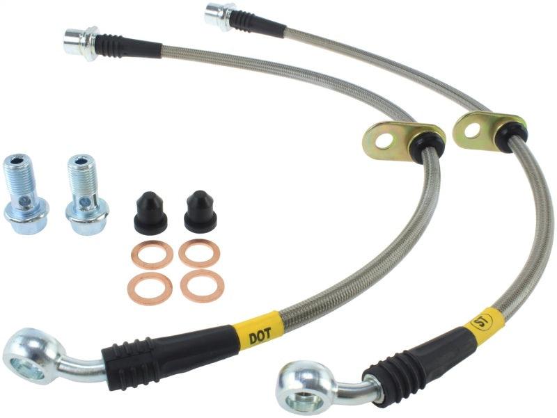 StopTech 00-05 Toyota MR2 Spyder Rear Stainless Steel Brake Lines - Torque Motorsport