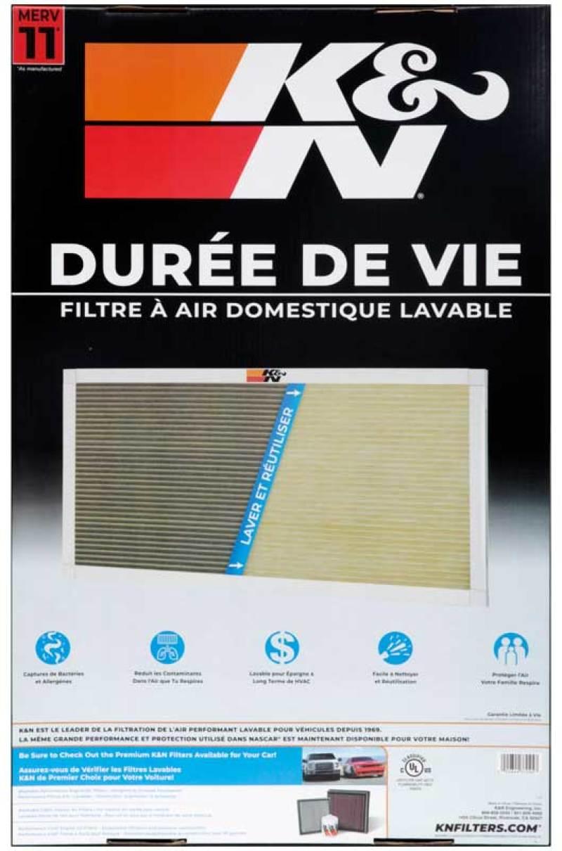 K&N HVAC Filter - 16 x 25 x 1 - Torque Motorsport