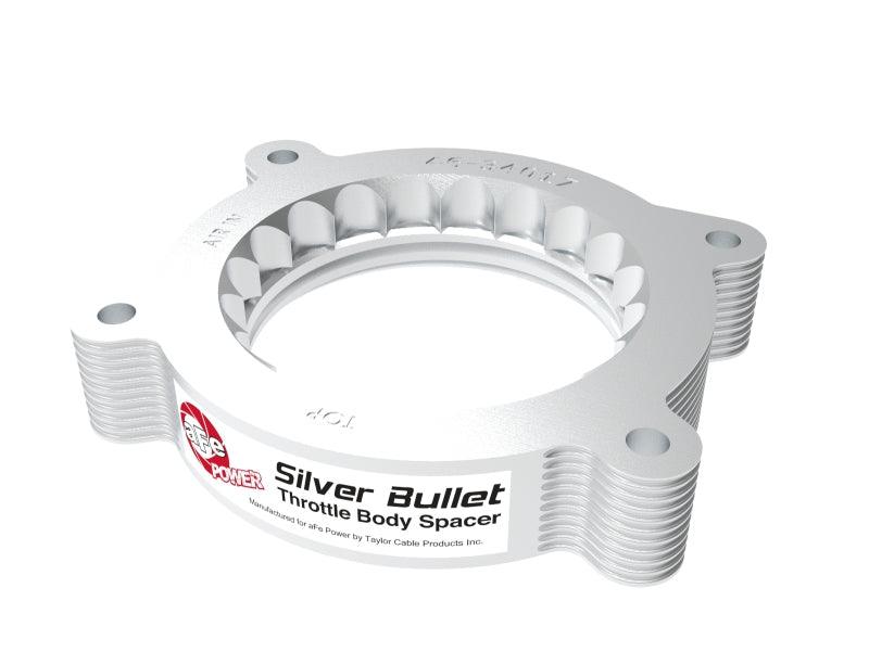 aFe 2020 Vette C8 Silver Bullet Aluminum Throttle Body Spacer Works w/ Factory Intake Only - Silver - Torque Motorsport