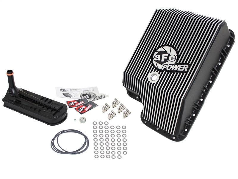 afe Transmission Pan (Black); Ford Diesel Trucks 03-10 V8-6.0/6.4L (td) - Torque Motorsport