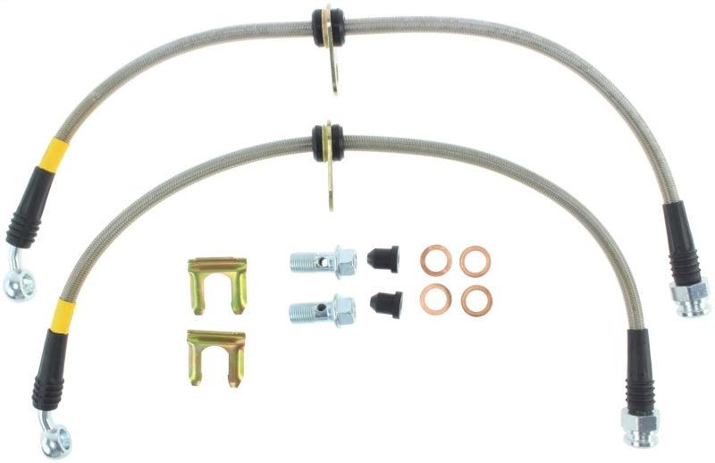 StopTech 13-13 Honda Civic EX Rear SS Brake Lines - Torque Motorsport