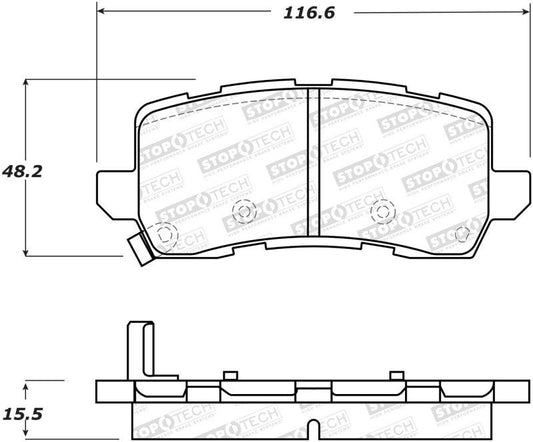 StopTech Street Brake Pads - Rear - Torque Motorsport