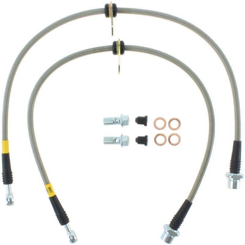 StopTech 02-12 Toyota Camry Coupe/Sedan / 04-08 Solara Rear Stainless Steel Brake Lines - Torque Motorsport