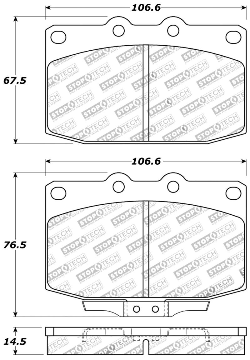 StopTech Performance 89-95 Mazda RX7 Front Brake Pads - Torque Motorsport