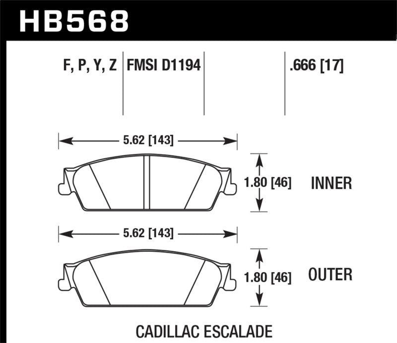 Hawk 07 Chevy Tahoe LTZ LTS Rear Brake Pads - Torque Motorsport