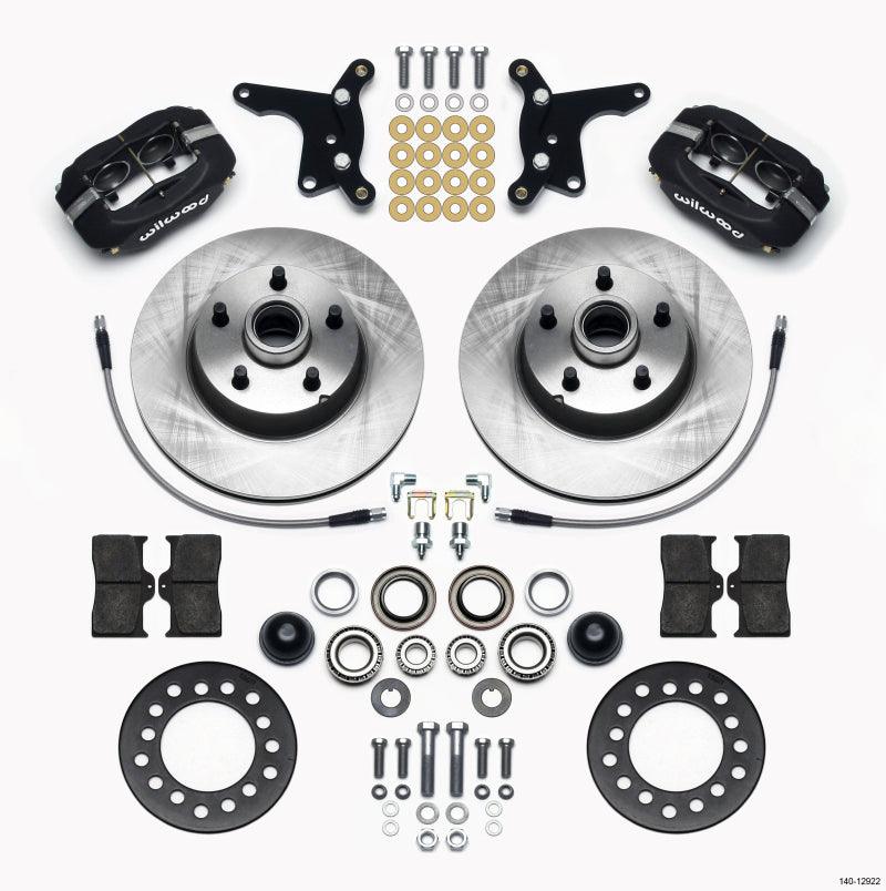 Wilwood Forged Dynalite Front Kit 11.28in 1 PC Rotor&Hub Ford 1954-1956 - Torque Motorsport