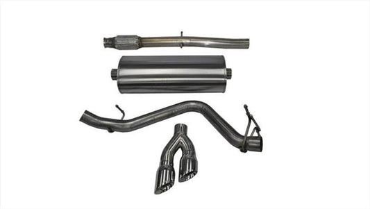 Corsa 14-17 Chevy Silverado 1500 5.3L V8 CC / SB 3in Single Side Exit Touring Cat-Back Exhaust - Torque Motorsport