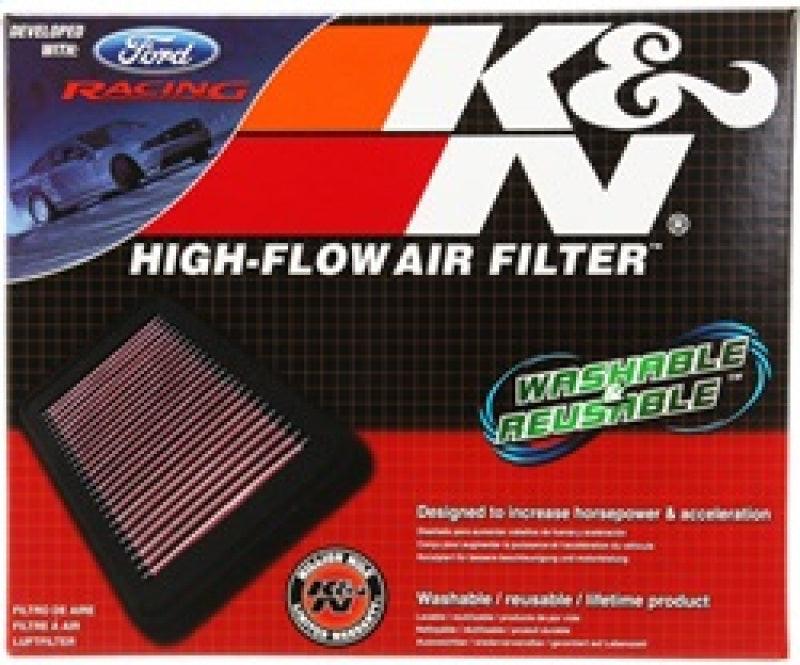 K&N 10 Ford Mustang GT 4.6L-V8 Drop In Air Filter - Torque Motorsport