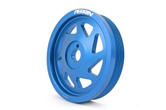 Perrin 15-18 Subaru WRX / 13-20 BRZ / 14-18 Forester XT FA/FBCrank Pulley - Blue - Torque Motorsport