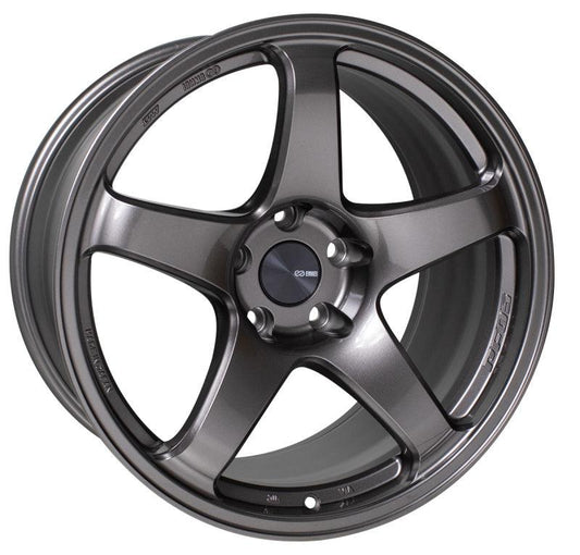 Enkei PF05 17x8 5x114.3 35mm Offset 75mm Bore Dark Silver Wheel - Torque Motorsport