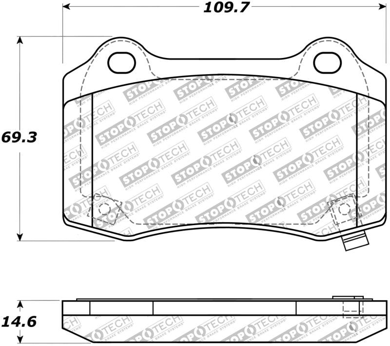 StopTech Street Touring 10+ Camaro Rear Brake Pads - Torque Motorsport