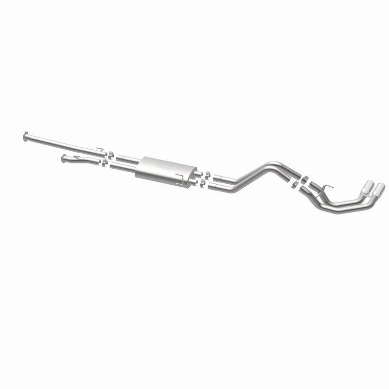 MagnaFlow 14 Toyota Tundra V8 4.6L/5.7L Stainless C/b Exhaust Dual same side pass. rear tire - Torque Motorsport