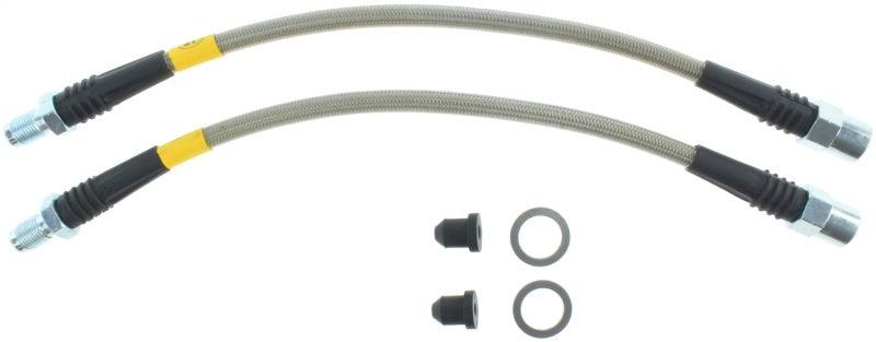 StopTech 03-09 Mercedes E55/E63 / 03-10 E320/E350 Coupe / 03-09 E500/E550 Rear SS Brake Line Kit - Torque Motorsport