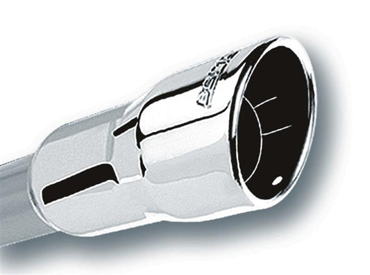 Borla 3in Inlet 4.25in Round Rolled Angle Cut x 4in Long Universal Exhaust Tips - Torque Motorsport