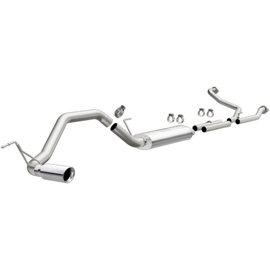 MagnaFlow CatBack 07-15 Nissan Titan V8 LGAS/LFLEX Single MF Polished Stainless Exhaust - Torque Motorsport