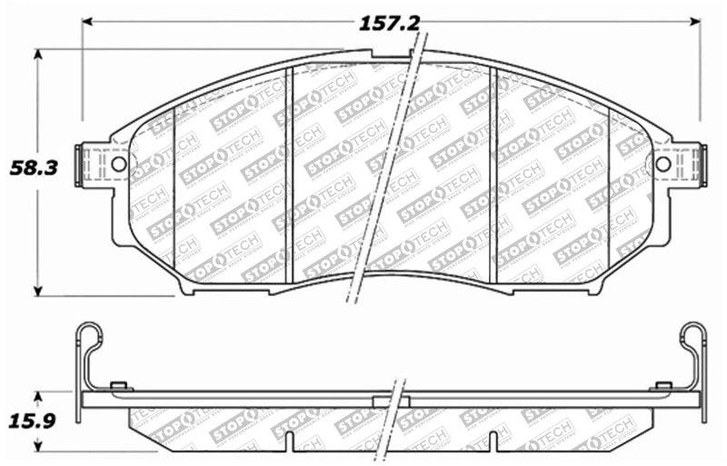 StopTech Street Select Brake Pads - Rear - Torque Motorsport