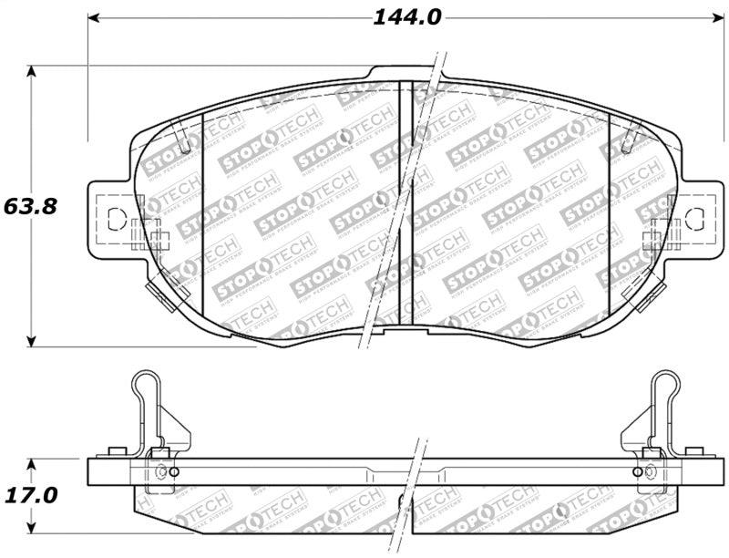 StopTech Performance 00-05 Lexus IS 250/300/350 / 02-09 SC 300/400/430 Front Brake Pads - Torque Motorsport