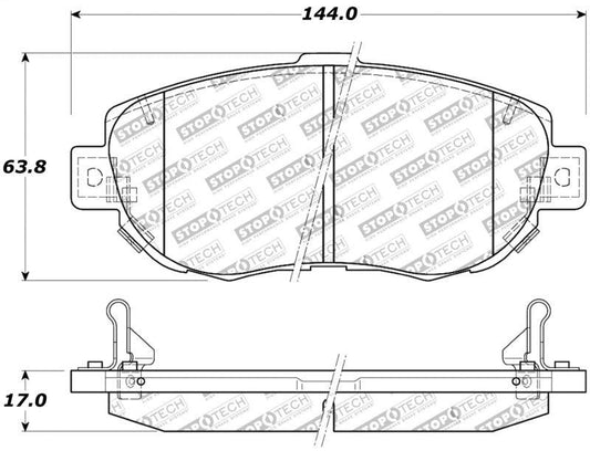 StopTech Performance 00-05 Lexus IS 250/300/350 / 02-09 SC 300/400/430 Front Brake Pads - Torque Motorsport