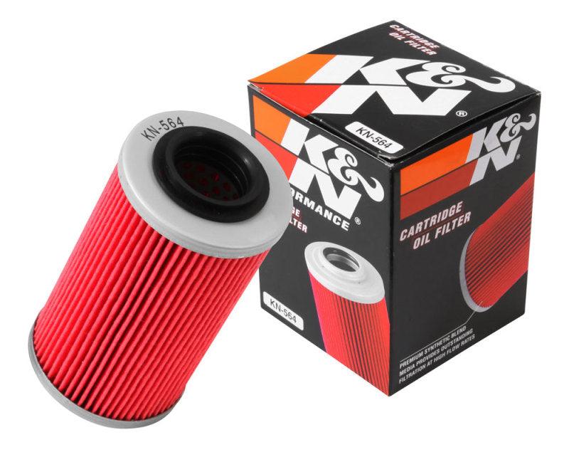 K&N Can/AM Spyder RT 998/ Buell 1125R -2.2219in OD x 0.969in ID x 3.813in H Oil Filter - Torque Motorsport