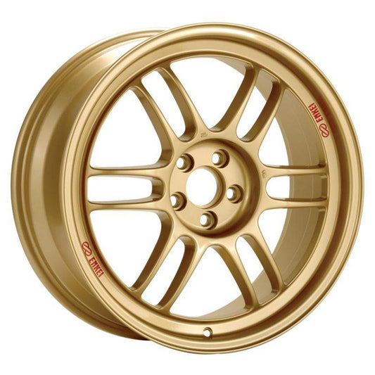 Enkei RPF1 18x8 5x100 45mm Offset 56mm Bore Gold Wheel 02-10 WRX & 04 STI - Torque Motorsport