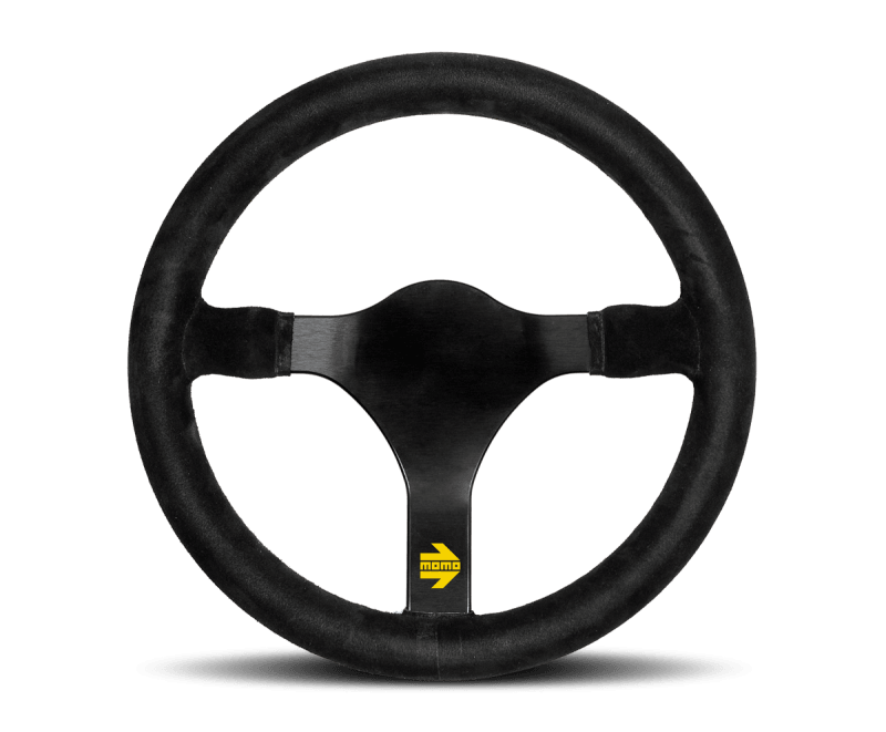 Momo MOD31 Steering Wheel 320 mm - Black Suede/Black Spokes - Torque Motorsport