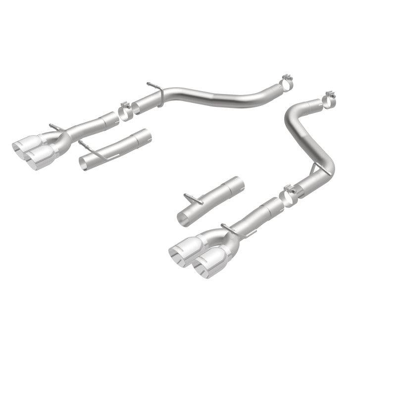 MagnaFlow Axle-Back, SS, 2.5in, Quad Split Rear 3.5in Tip 2015 Dodge Challenger 3.6L V6 - Torque Motorsport