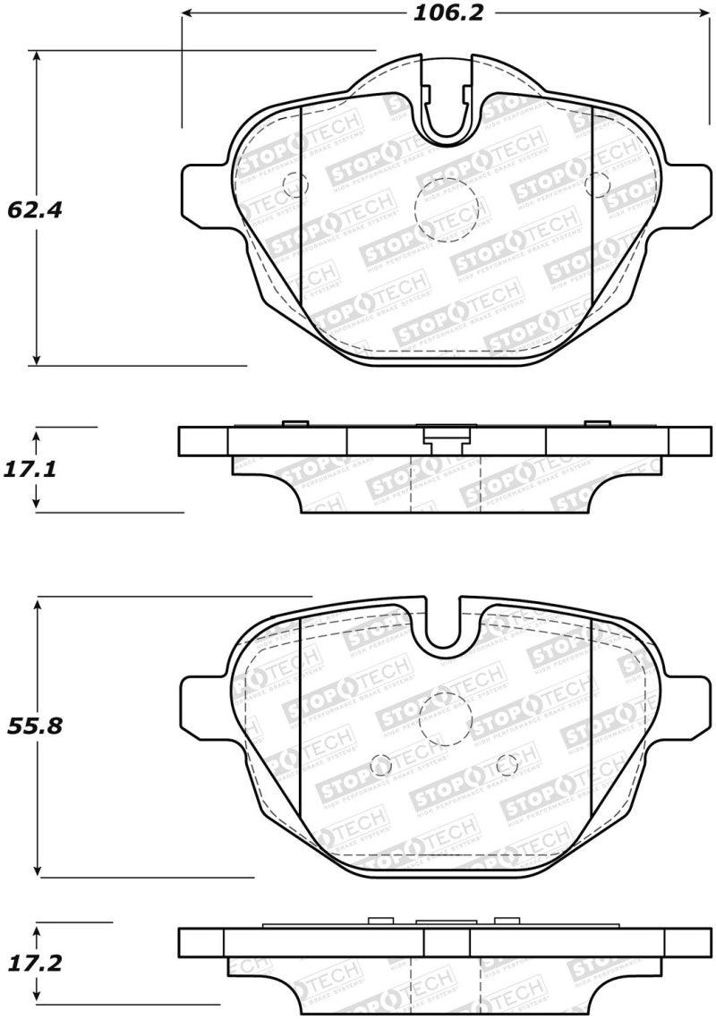 StopTech Street Brake Pads - Rear - Torque Motorsport