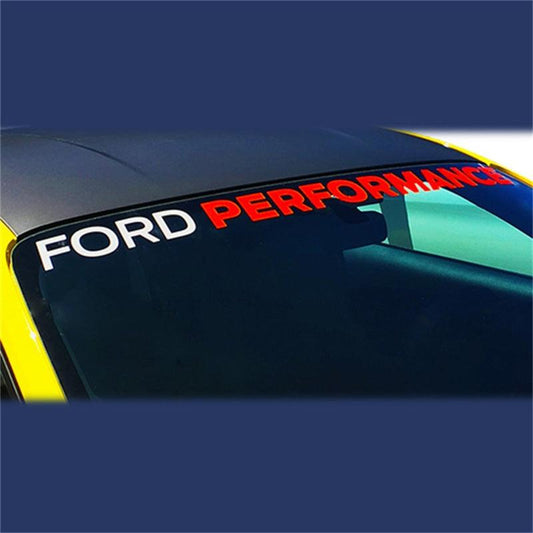 Ford Performance 2015-2017 Mustang Windshield Banner Ford Performance - White / Red - Torque Motorsport