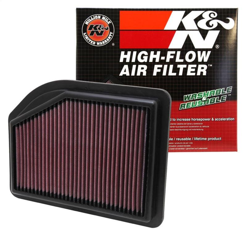 K&N Replacement Filter 10.219in O/S Length x 7.875in O/S Width x 1.125in H for 12 Honda CR-V 2.4L - Torque Motorsport