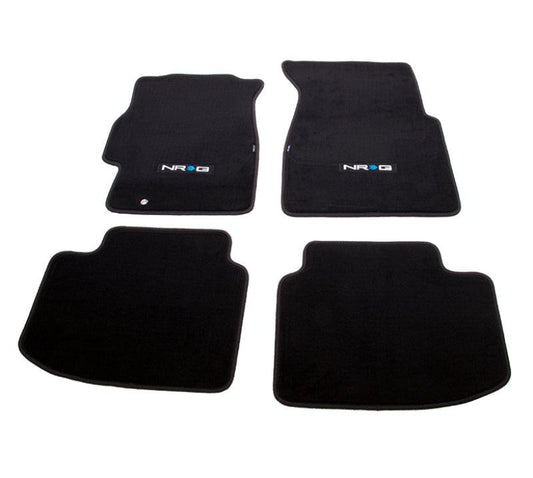 NRG Floor Mats - 96-00 Honda Civic 2DR & 3DR (EK9 Logo) - 4pc. - Torque Motorsport