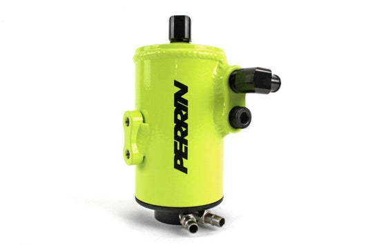 Perrin 02-07 Subaru WRX/STI Air Oil Separator - Neon Yellow - Torque Motorsport