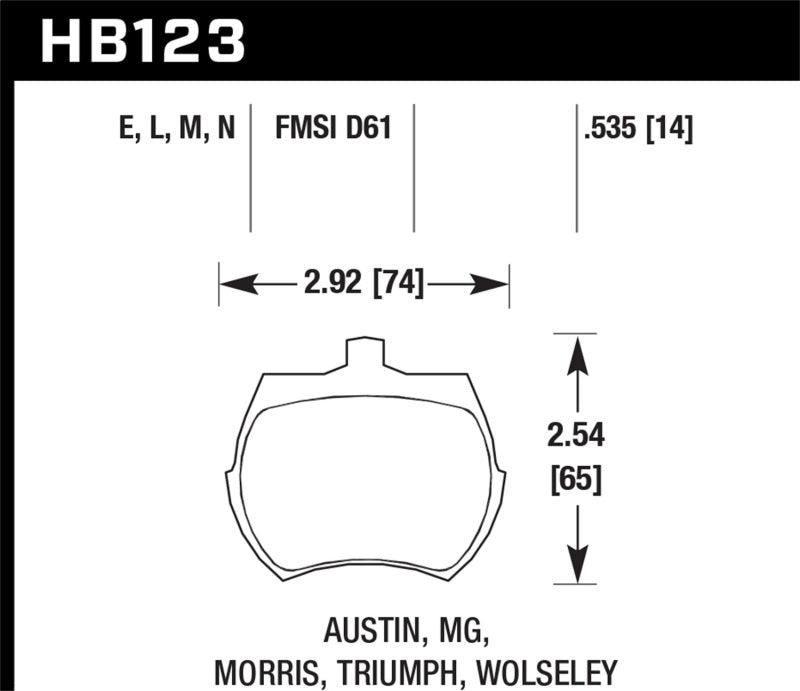 Hawk HP+ Street Brake Pads - Torque Motorsport