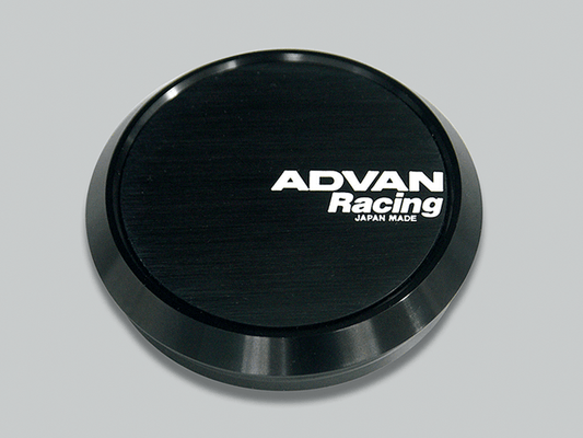 Advan Flat 73mm Center Cap - Black - Torque Motorsport