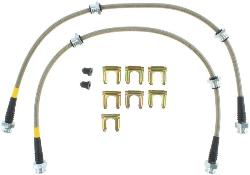 StopTech 2/89-96 Nissan 300ZX / 6/89-96 300ZX Turbo Stainless Steel Front Brake Lines - Torque Motorsport