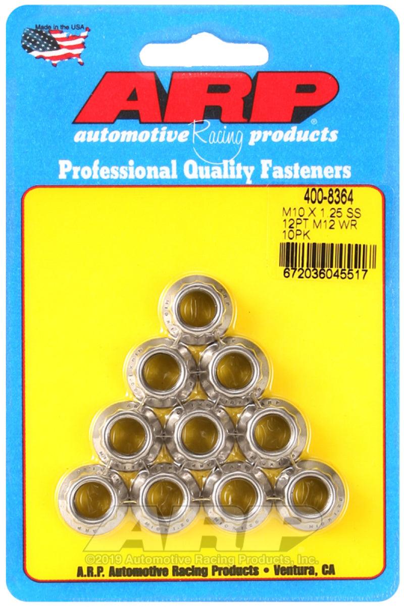 ARP M10 x 1.25 SS 12pt Nut Kit (10/pkg) - Torque Motorsport