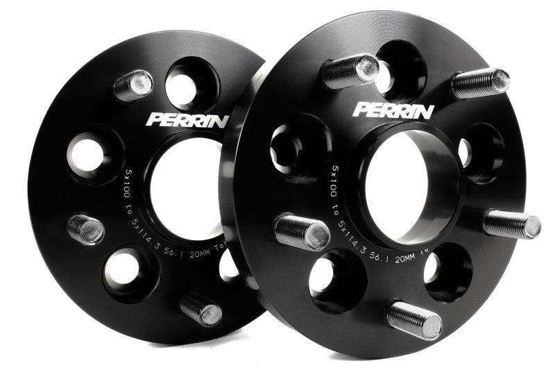 Perrin Wheel Adapter 20mm Bolt-On Type 5x100 to 5x114.3 w/ 56mm Hub (Set of 2) - Torque Motorsport