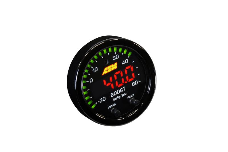 AEM X-Series Boost Pressure -30inHg 60psi Gauge Kit - Torque Motorsport