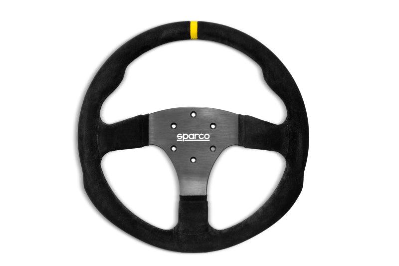 Sparco Steering Wheel R350B Suede w/ Button - Torque Motorsport