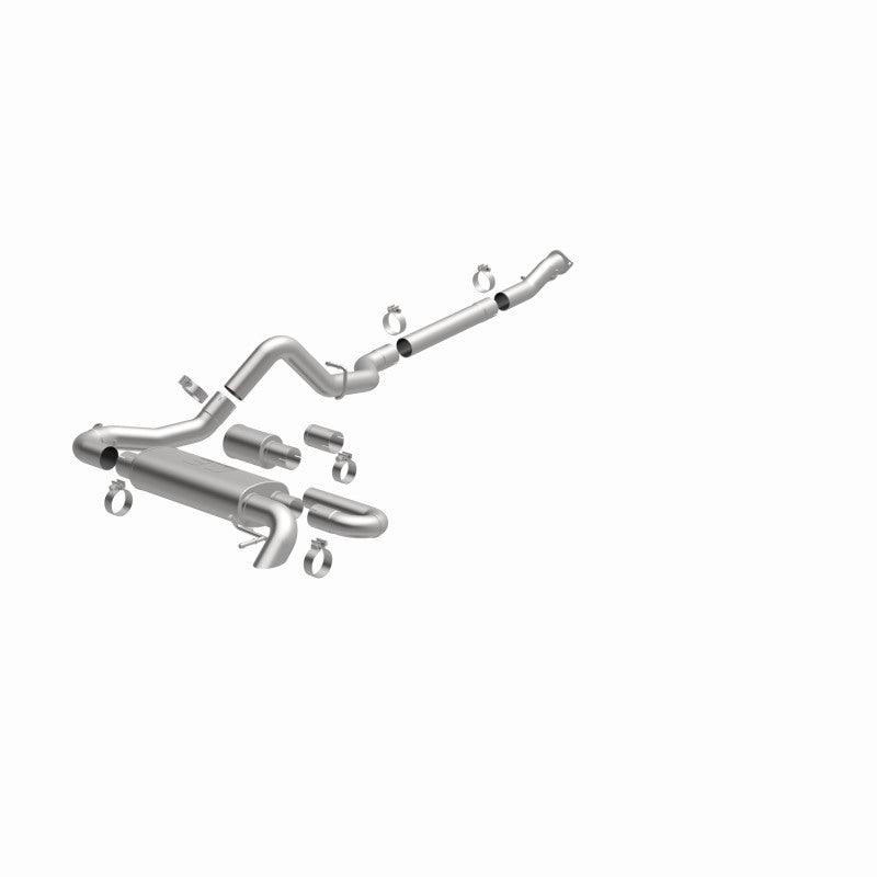 MagnaFlow 2021 Ford Bronco Overland Series Cat-Back Exhaust w/ Single Straight Driver Exit- No Tip - Torque Motorsport