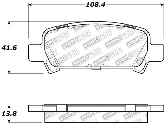 StopTech Performance 02-03 WRX Rear Brake Pads - Torque Motorsport