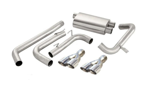 Corsa 98-02 Chevrolet Camaro Convertible Z28 5.7L V8 LS1 Polished Sport Cat-Back Exhaust - Torque Motorsport