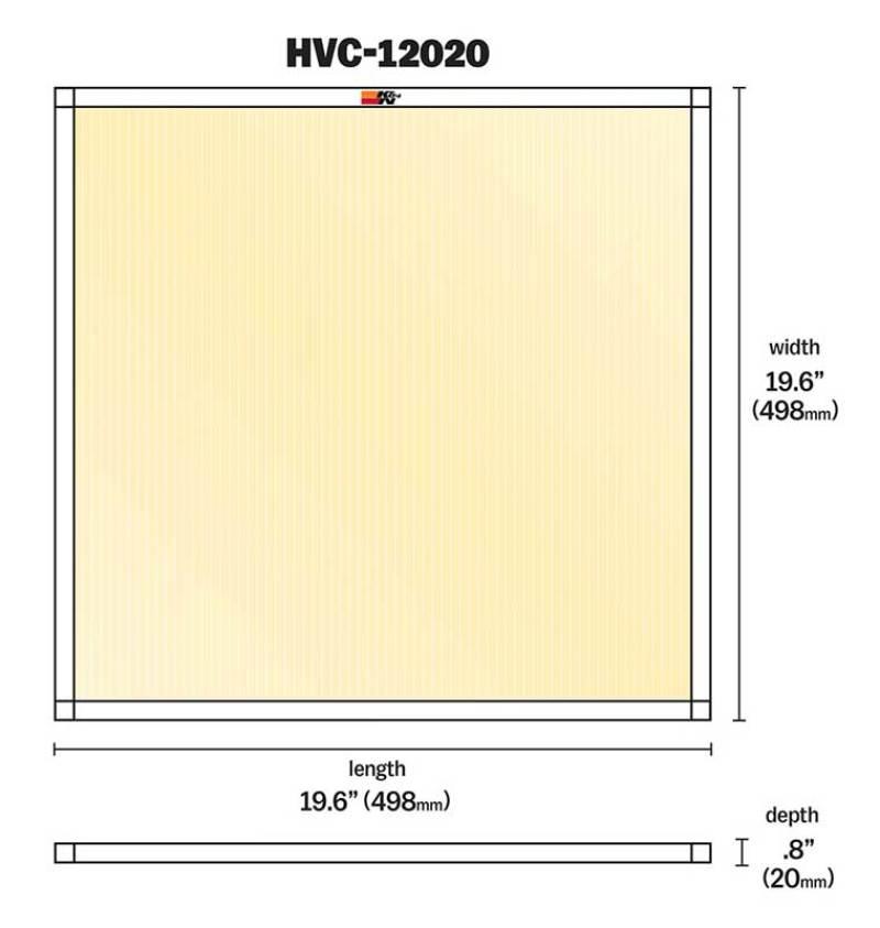 K&N HVAC Filter - 20 x 20 x 1 - Torque Motorsport