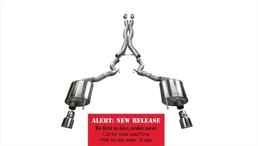 Corsa 15-16 Ford Mustang GT Convertible 5.0L V8 Polished Xtreme Dual Rear Exit Exhaust - Torque Motorsport