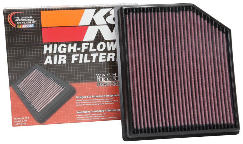 K&N 2018 Jeep Grand Cherokee V8-6.2L F/I Replacement Drop In Air Filter - Torque Motorsport